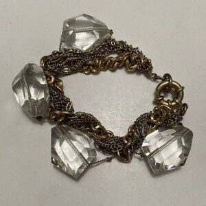 Chains with clear large beads bracelet